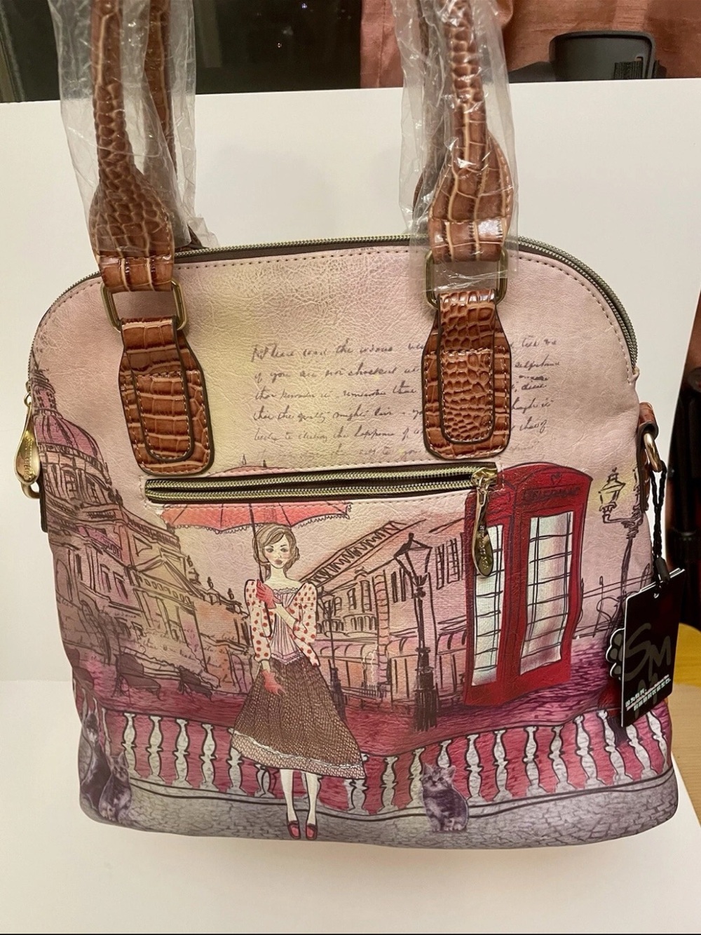 Shui Mima Women’s Handbag Shoulder Bag, BNWT, London England Europe Themed